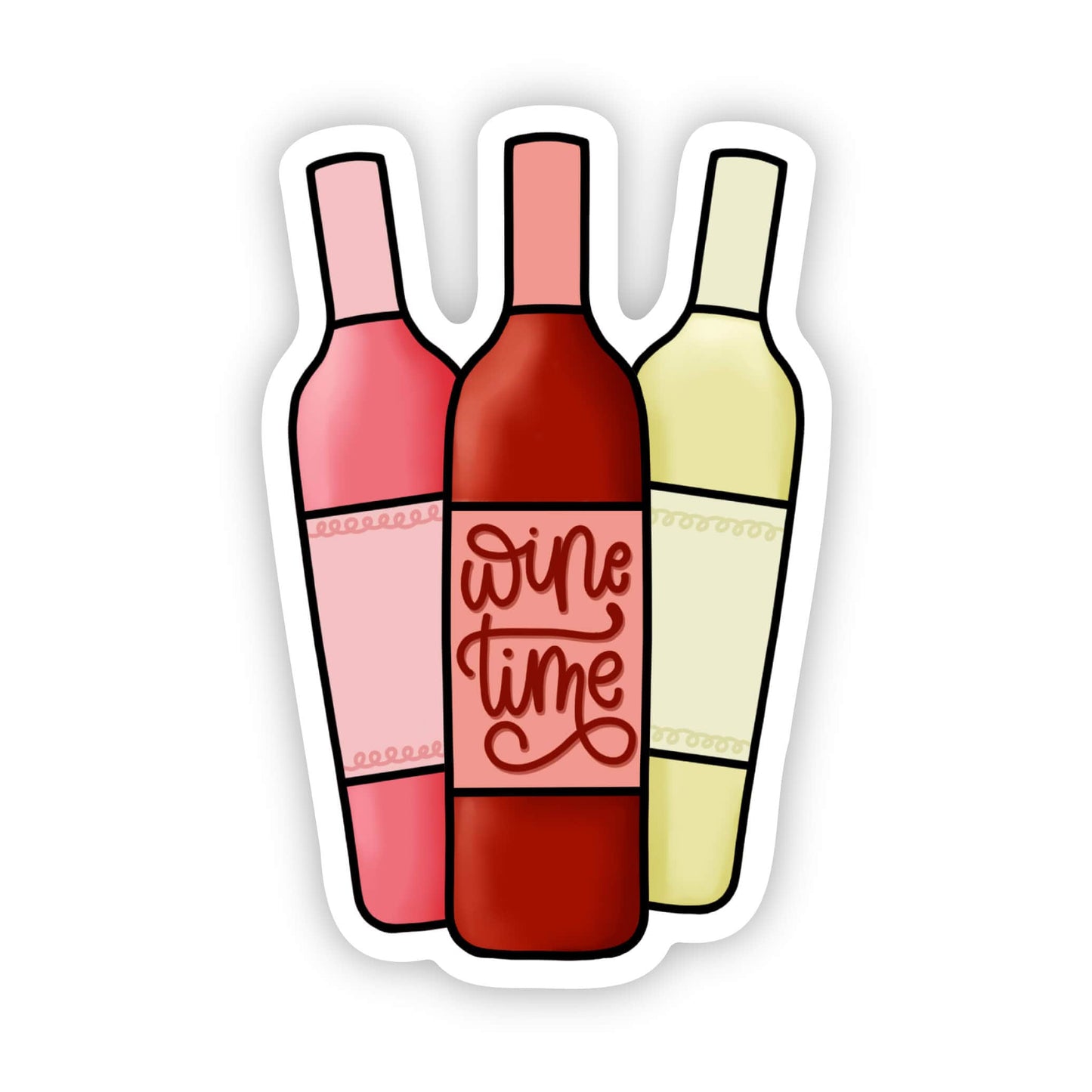 "Wine Time" Sticker.