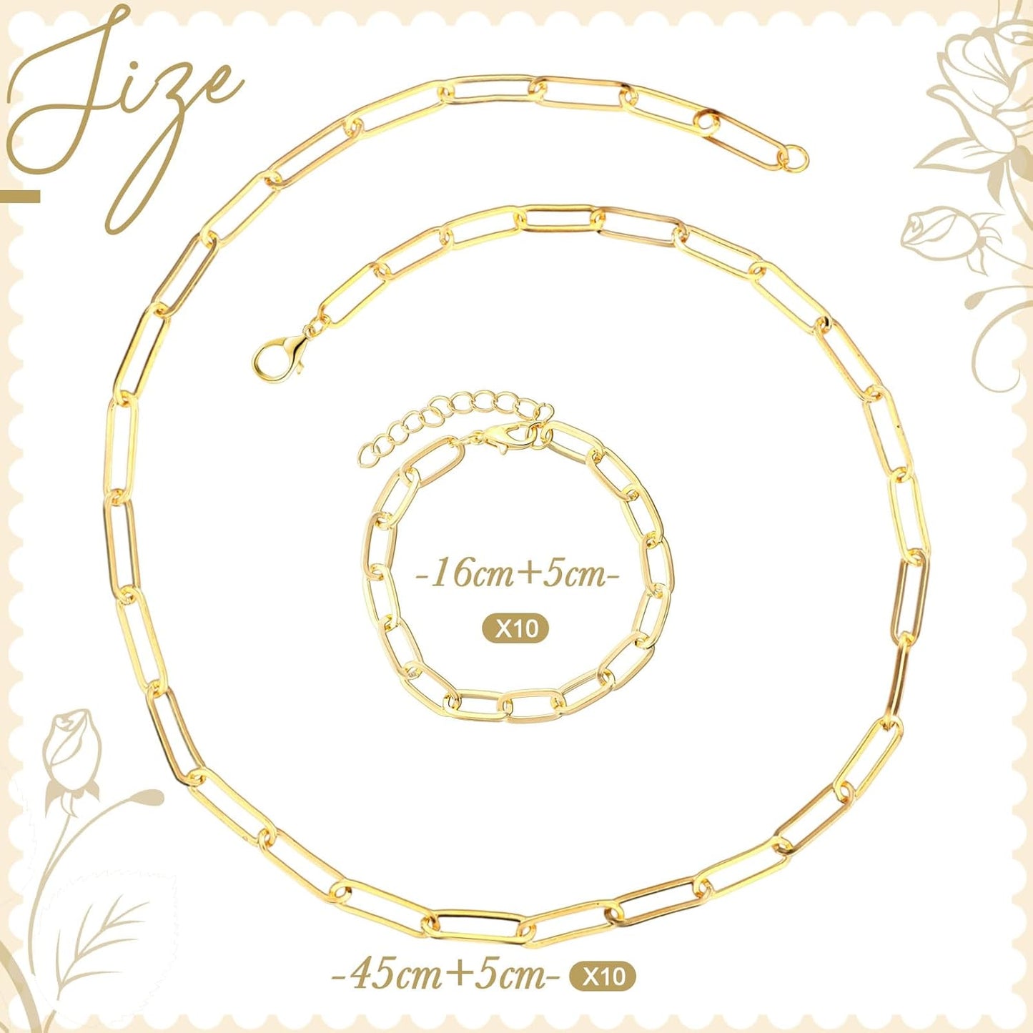 Paperclip Necklace for Charms