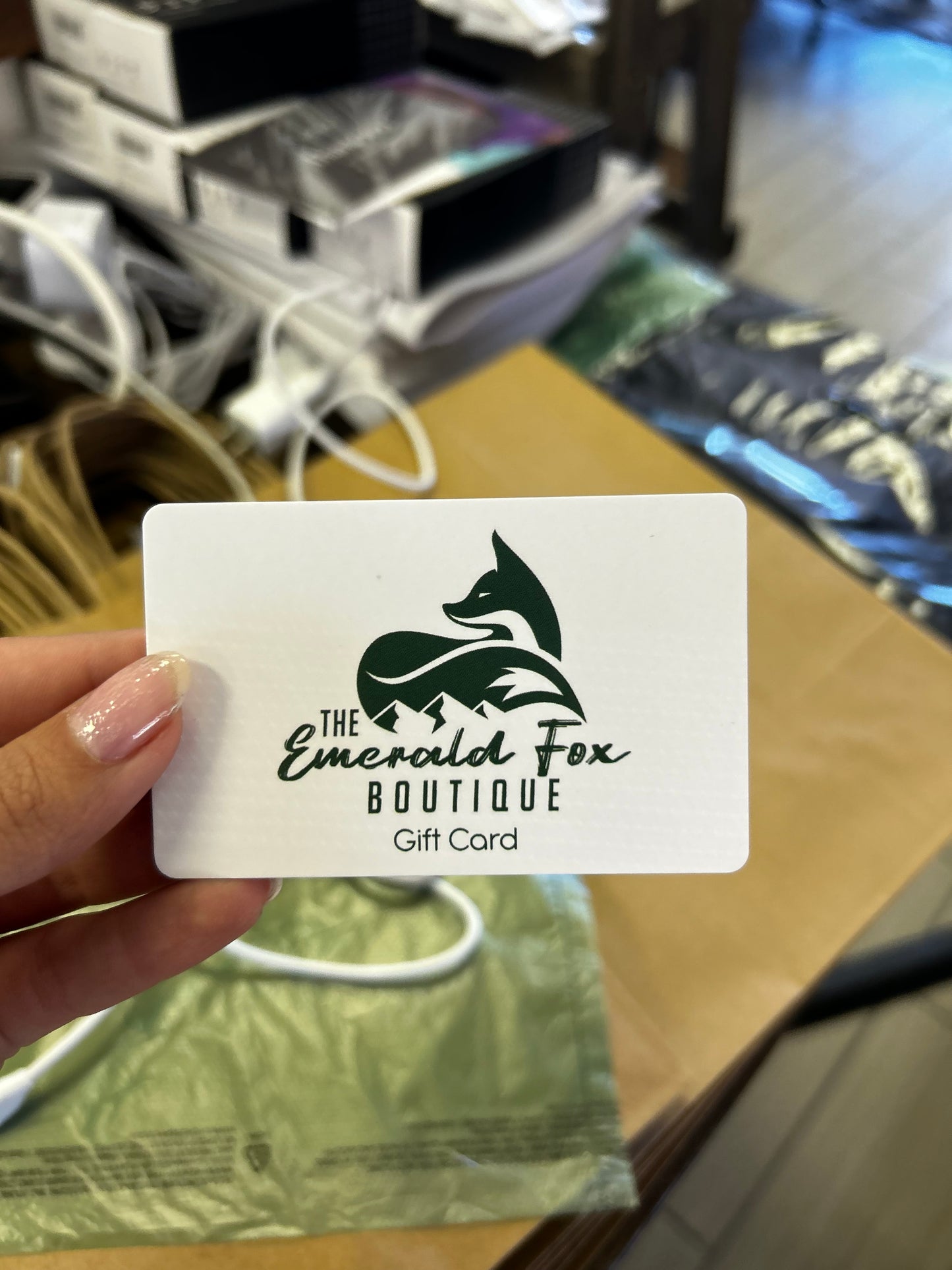 The Emerald Fox Boutique Gift Card.