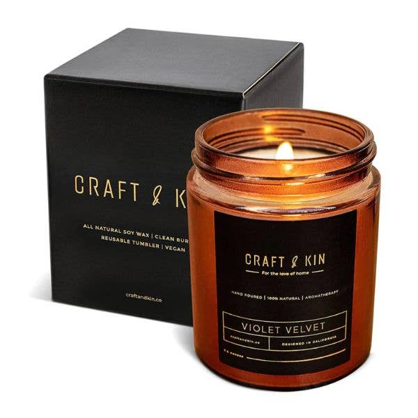 Natural Soy Candles - Violet Velvet