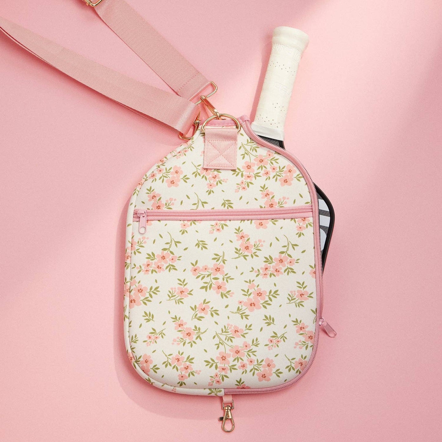 Floral Neoprene Pickleball Paddle Bag