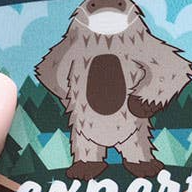 Social Distancing Sasquatch Sticker.