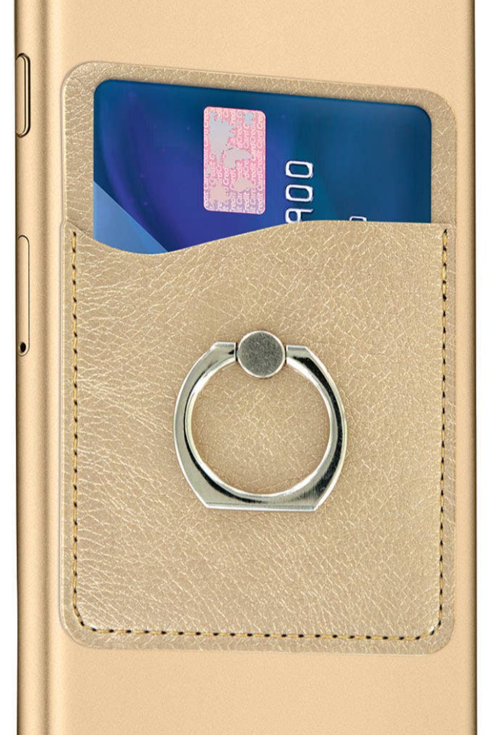 The Card Cling Metallic Cardholder.