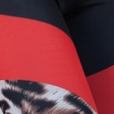 Women's Leopard Colorblock Activewear Set.