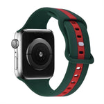 Apple Watch Silicone Band w/Bee Charm Stud.