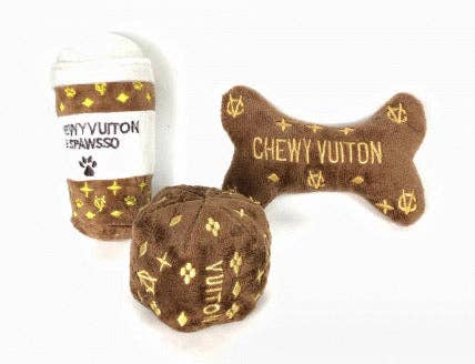Chewy Vuitton Plush Toys for Dogs.