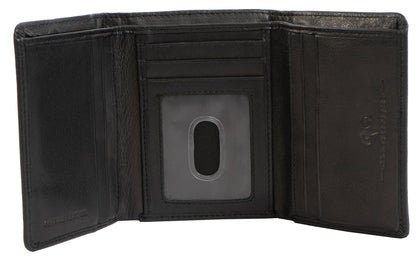 Jack Abrahams Goat Nappa Leather Tri-Fold Wallet