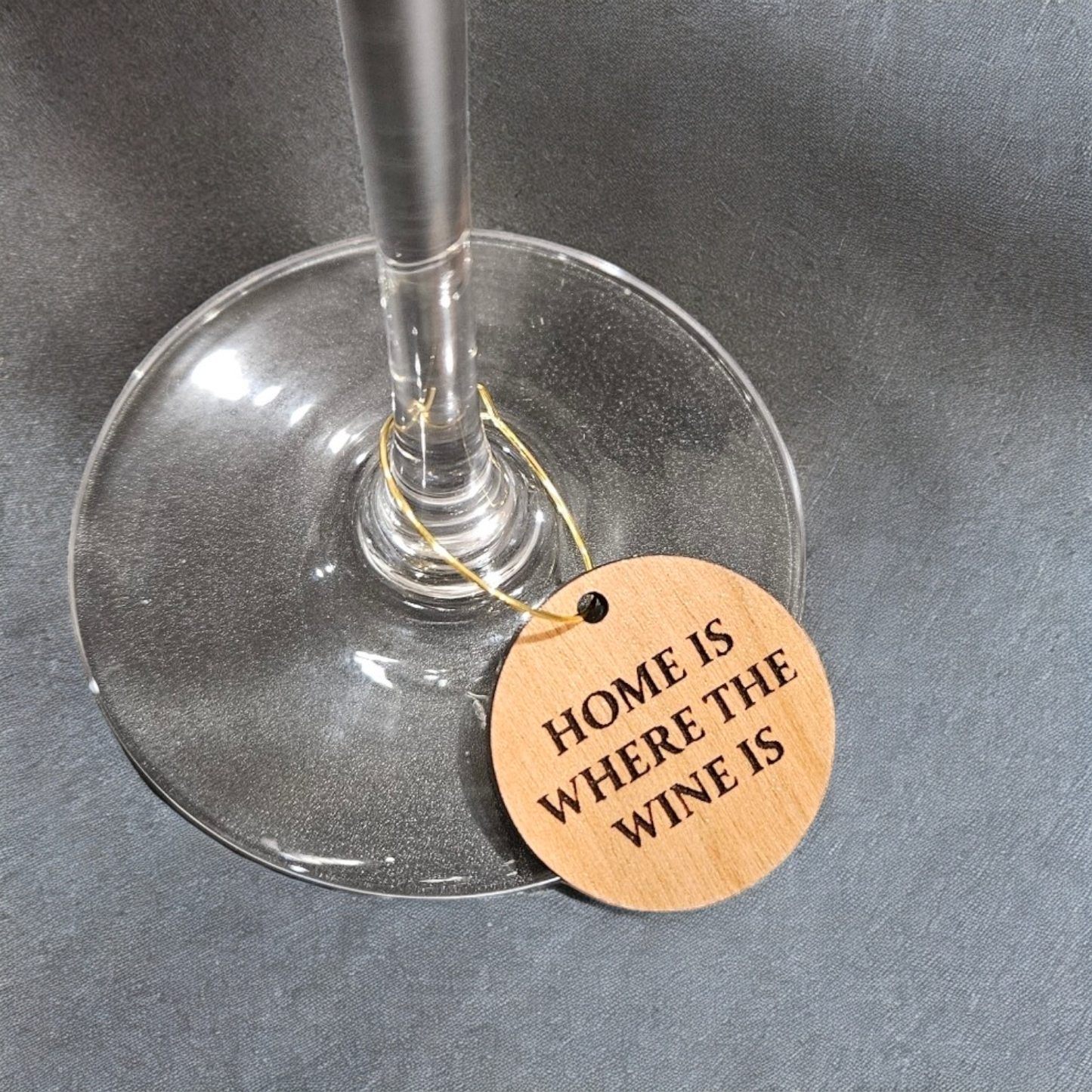 Keep Calm Wine Charms: Cherry or Maple