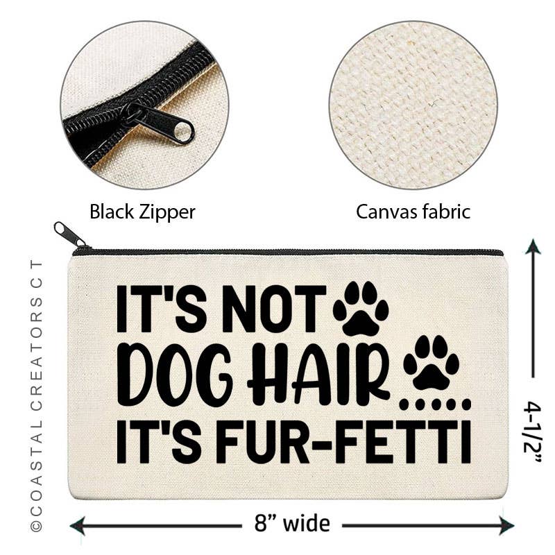 Dog Hair Fur-Fetti Canvas Bag.