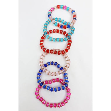 Multi Beaded Stretch Bracelet