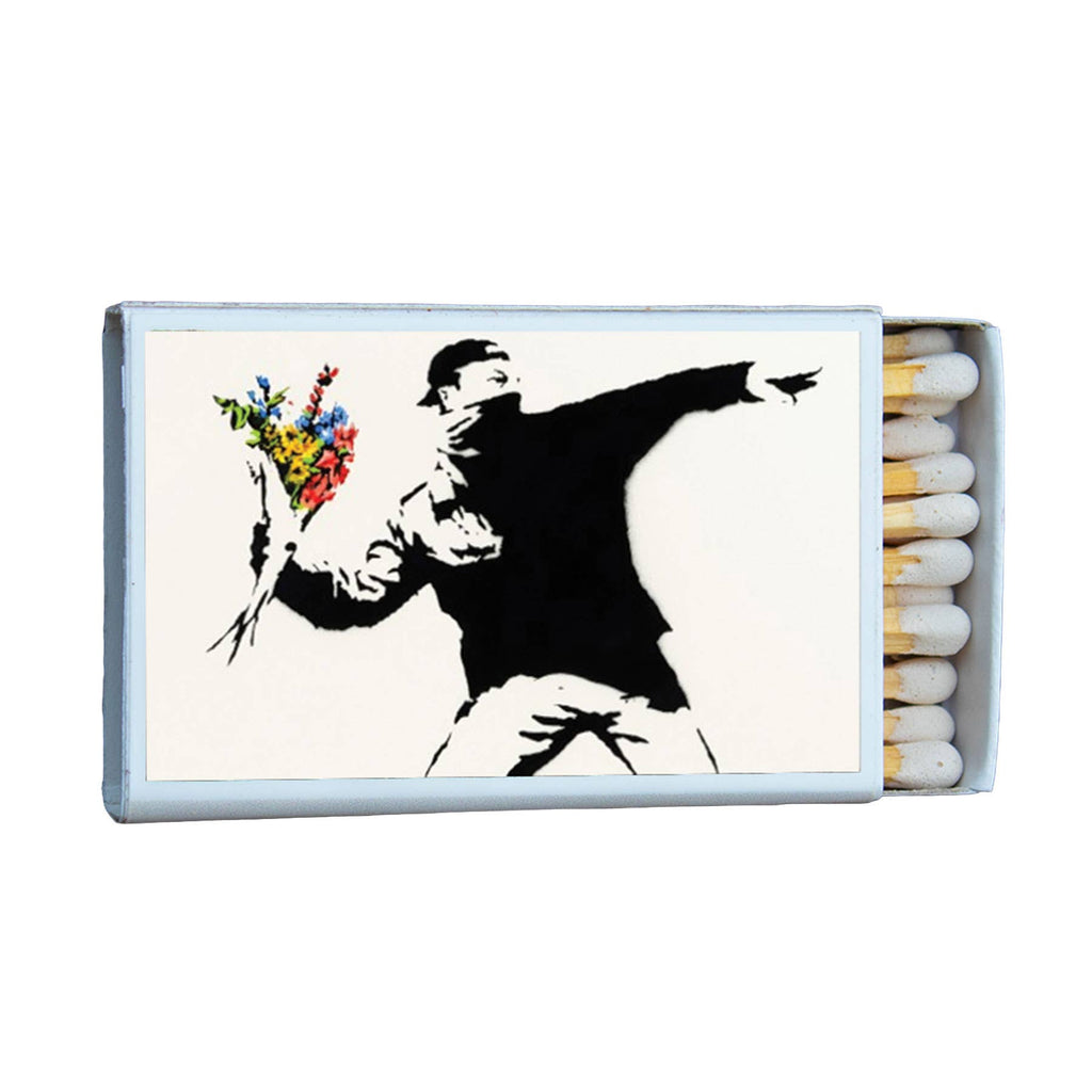 Matches •Banksy Street Art •Home Decor for Candles & Incense