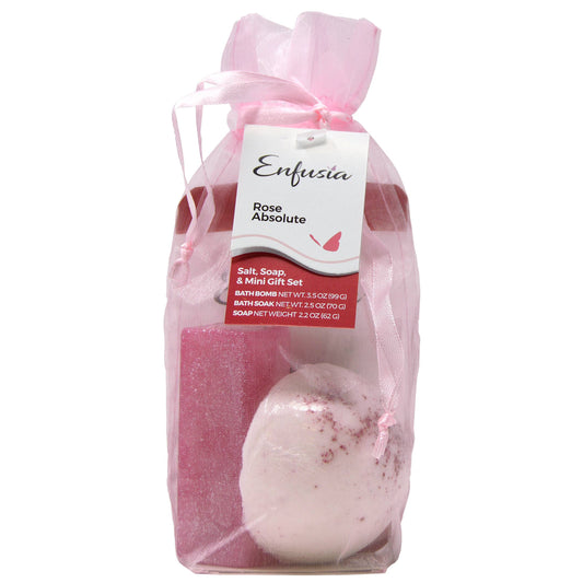 Salt, Soap, & Mini Gift Set - Rose Absolute