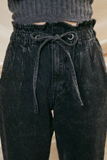 High Rise Mom Paperbag Jeans.