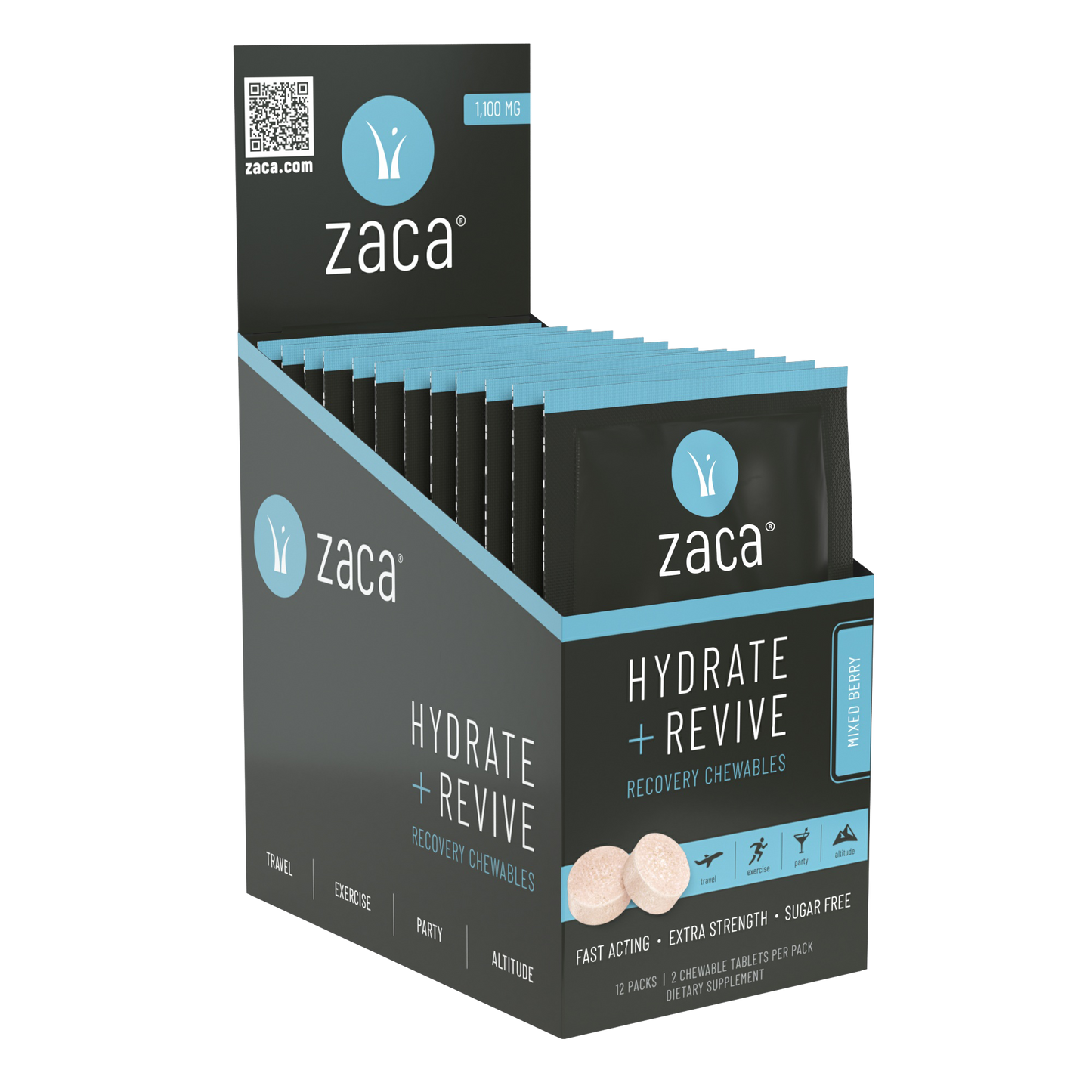 Hydrate + Recover Fast – Berry Chewable Supplement