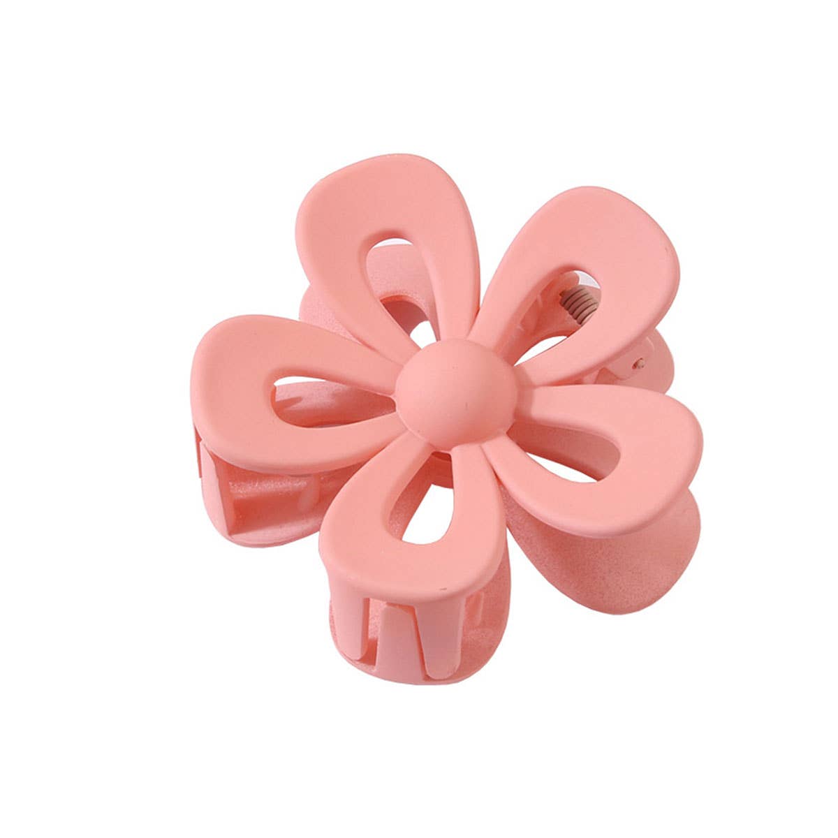Matte Acrylic Flower Hair Claw Clip
