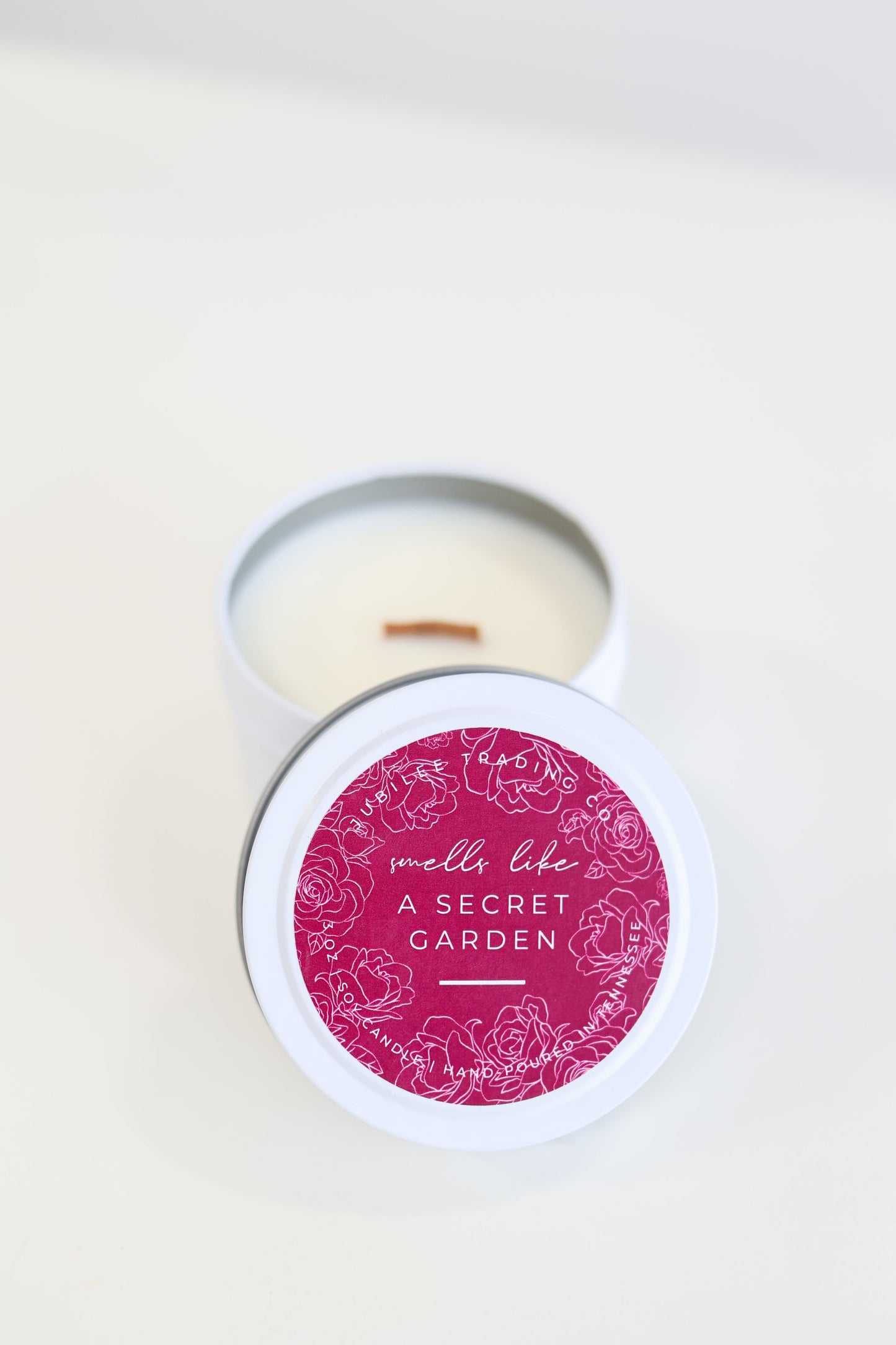 "Secret Garden" Candle Tin