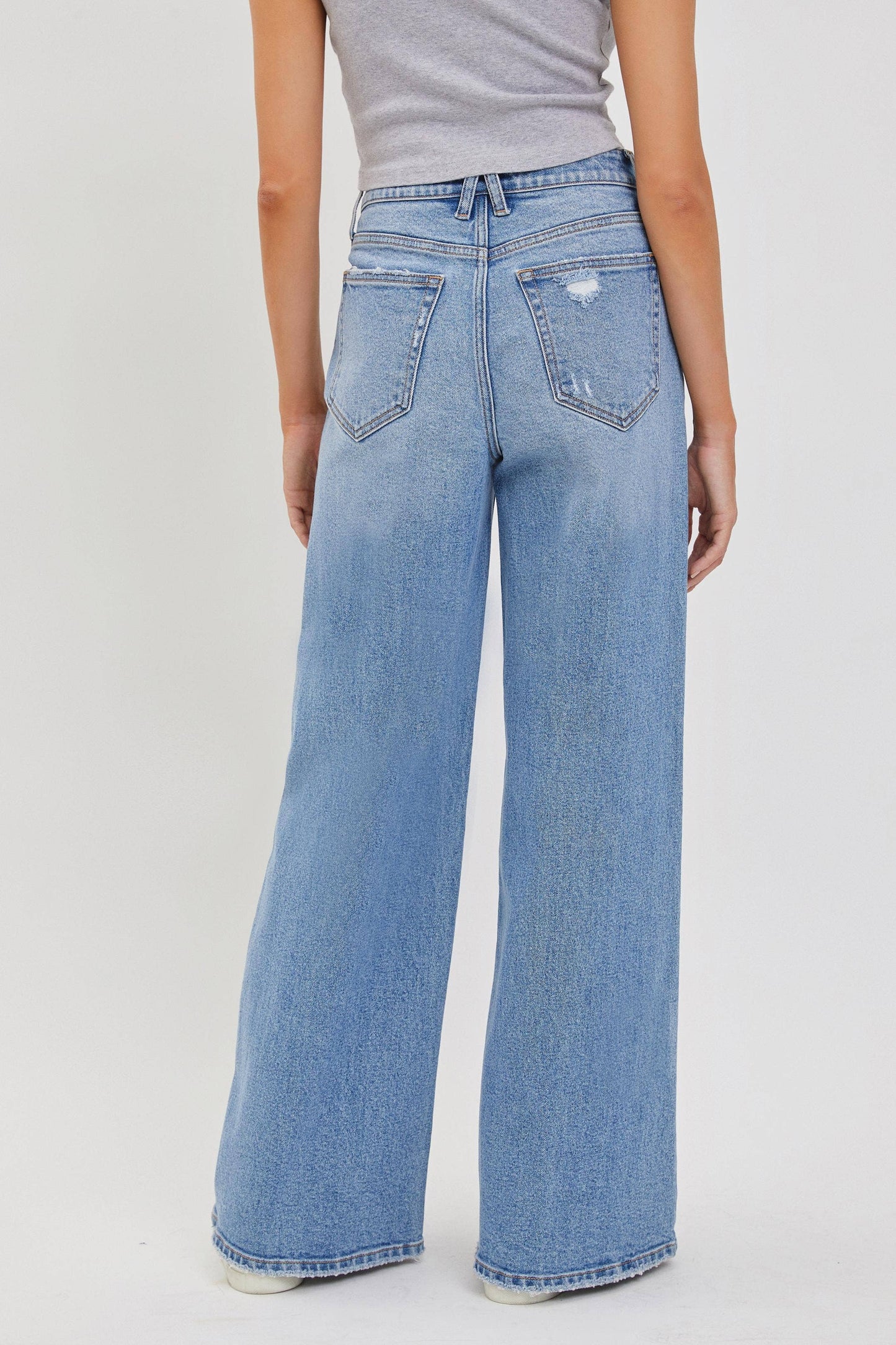 High Rise Wide Leg Jeans