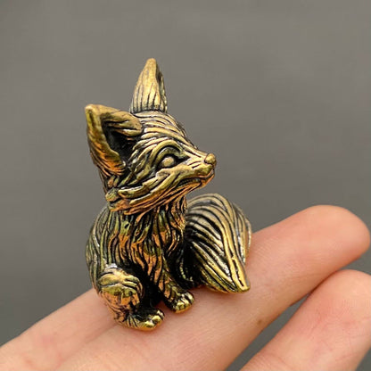 Brass Little Fox Crafts Desktop Figurine
