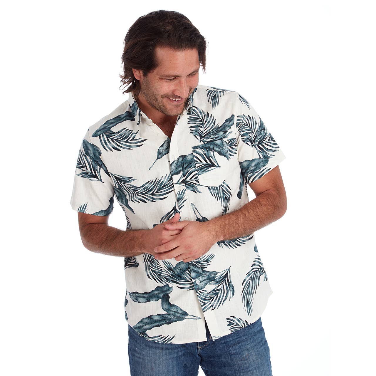 Jude Printed Slub Men's Shirt