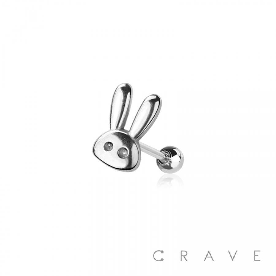 Tiny Rabbit Surgical Steel Cartilage Earring