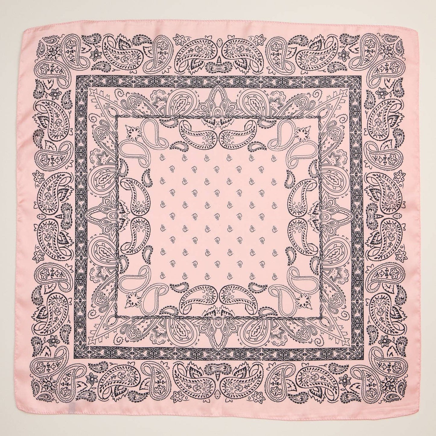 Silk Texture Paisley Bandana Square Scarf
