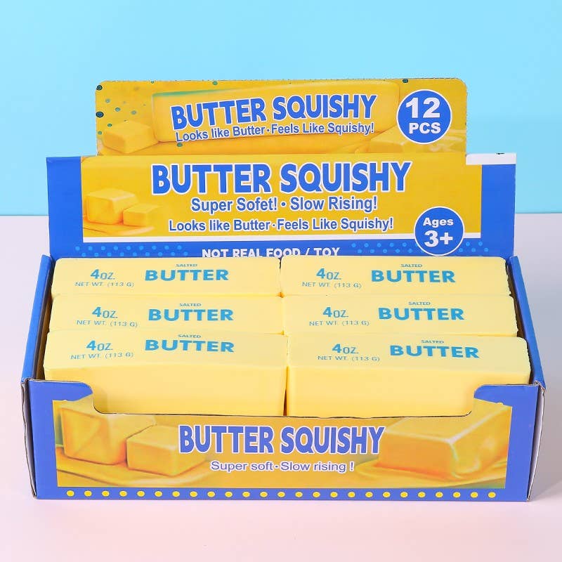 Pressure Squishy Toy Butter 12-pc Set | 40BTS414-Pack 12: Butter