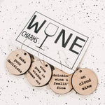 Pour Decisions Wine Charms: Maple