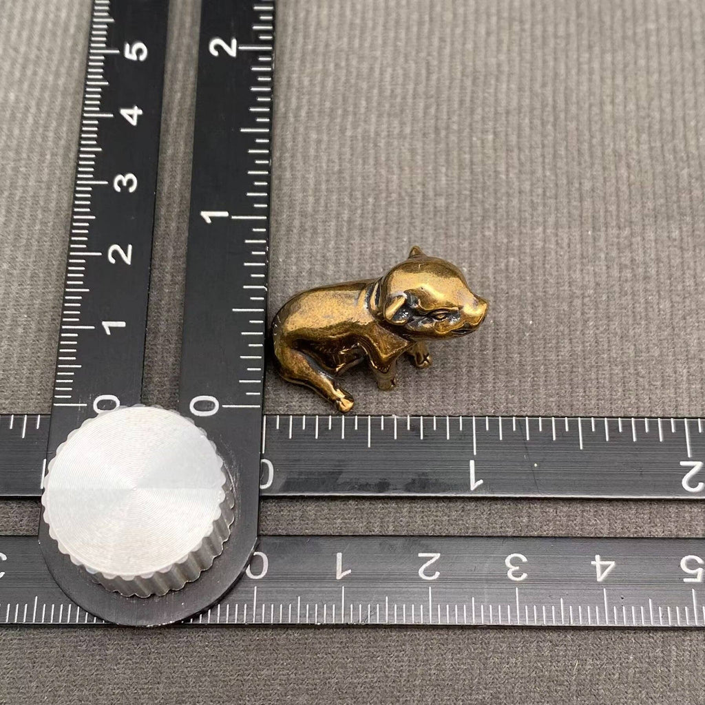 Brass Little Pig Crafts Decoration Desktop Ornaments