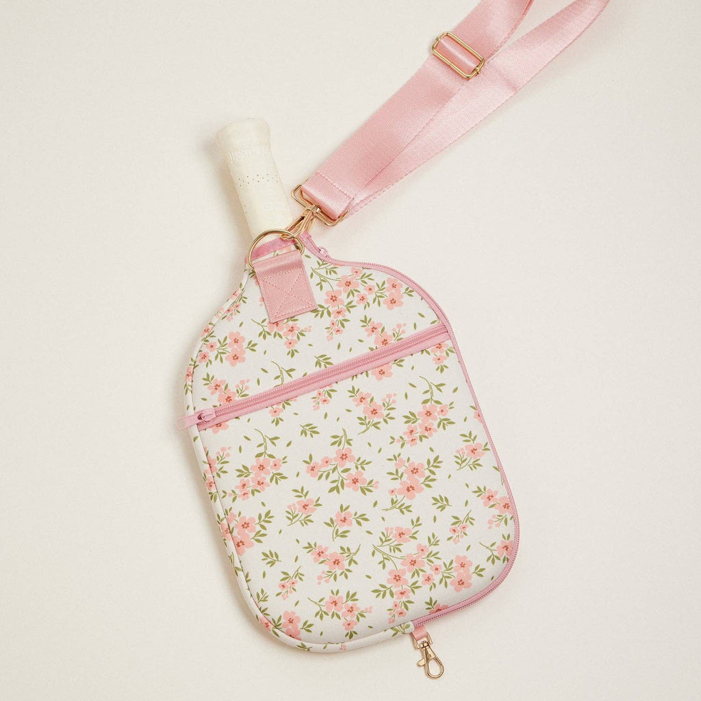 Floral Neoprene Pickleball Paddle Bag