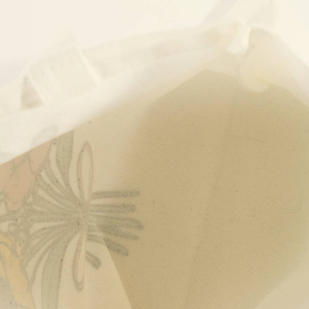 Wildflower Bouquet Print Canvas Tote