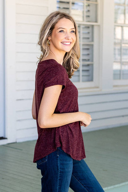 Hope's Heathered Short Sleeve Top