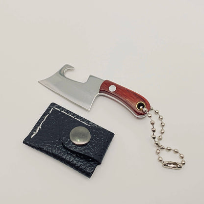 Mini Knife With Key Ring and Case