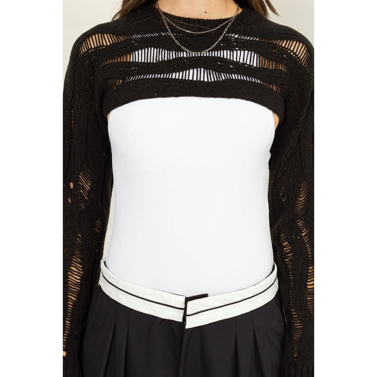 Open Knit Shrug Sweater