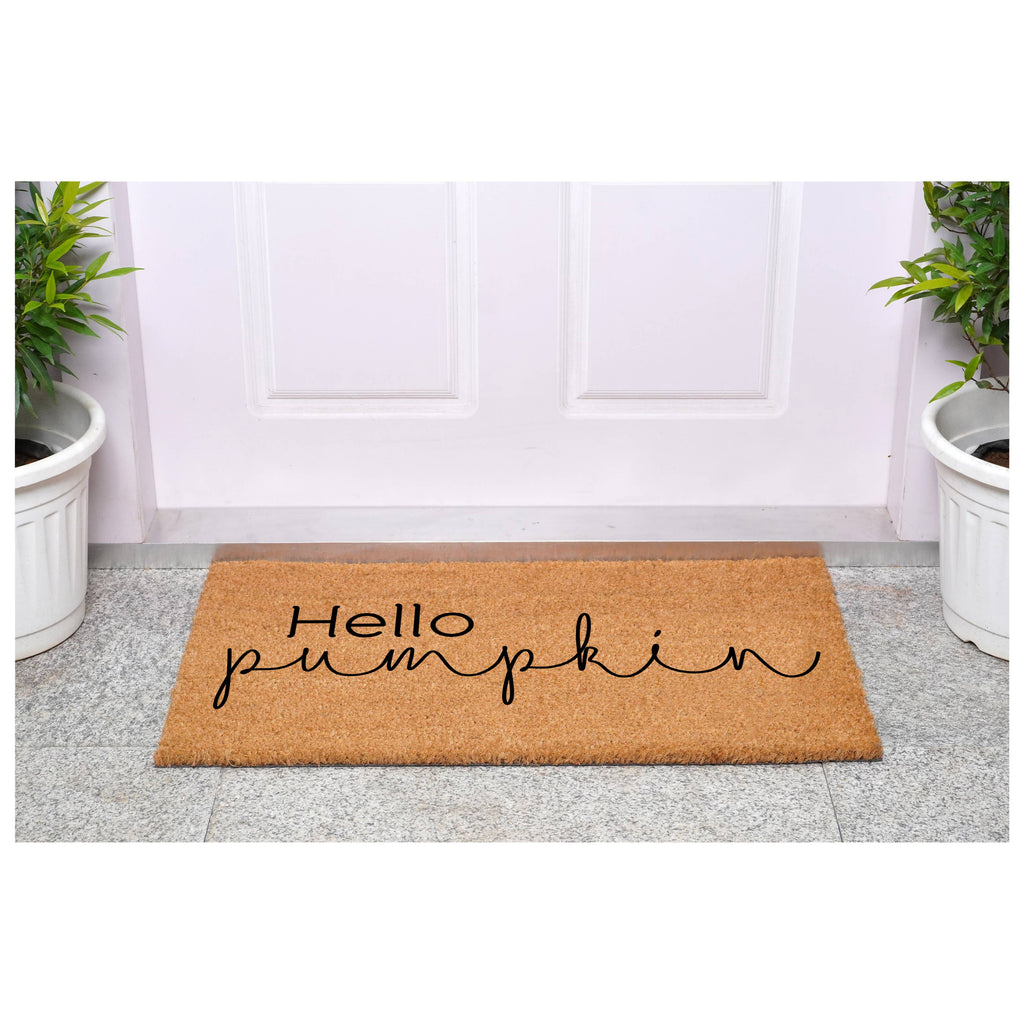 Hello Pumpkin Fall Doormat: 24 x 48