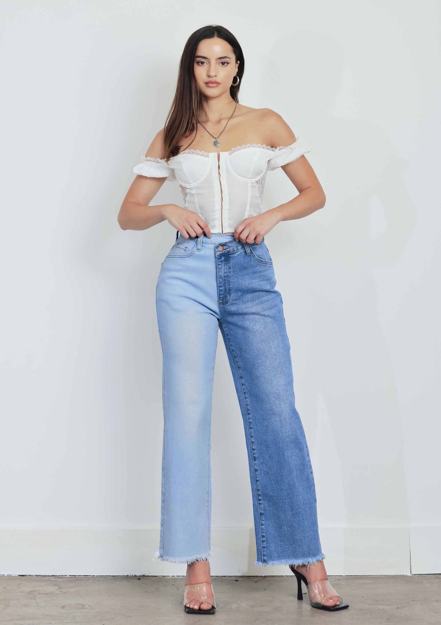 Two faces Wide Leg Jeans