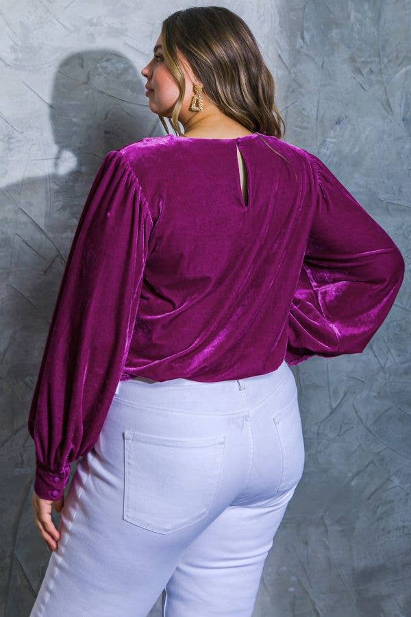 A Plus Size Velvet Top