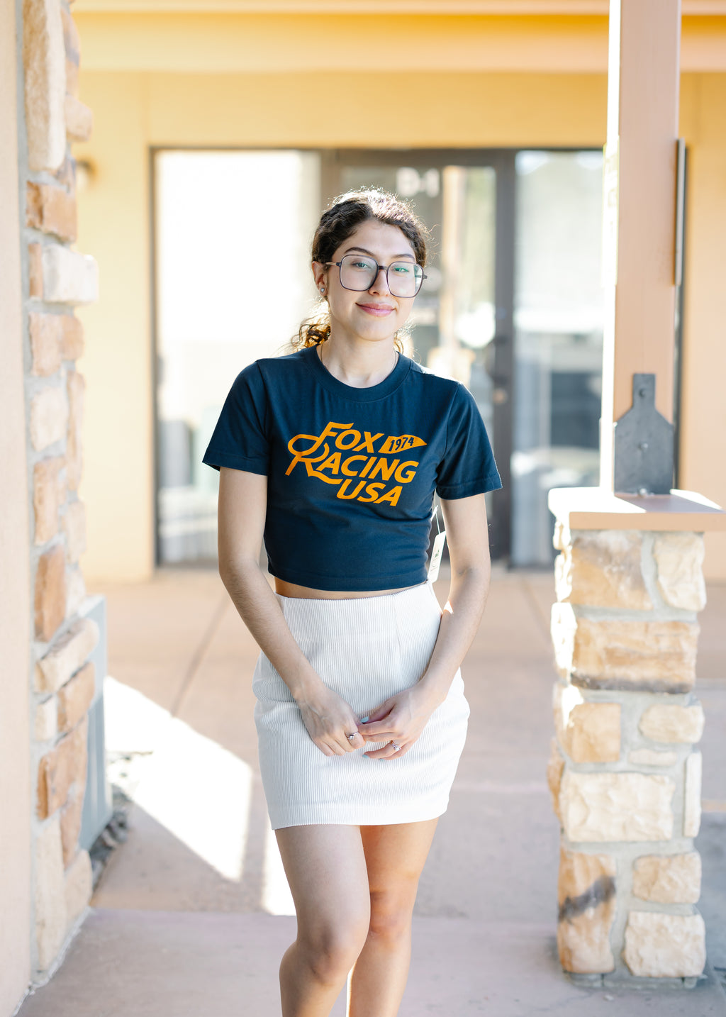 Women's Fox USA Baby Tee