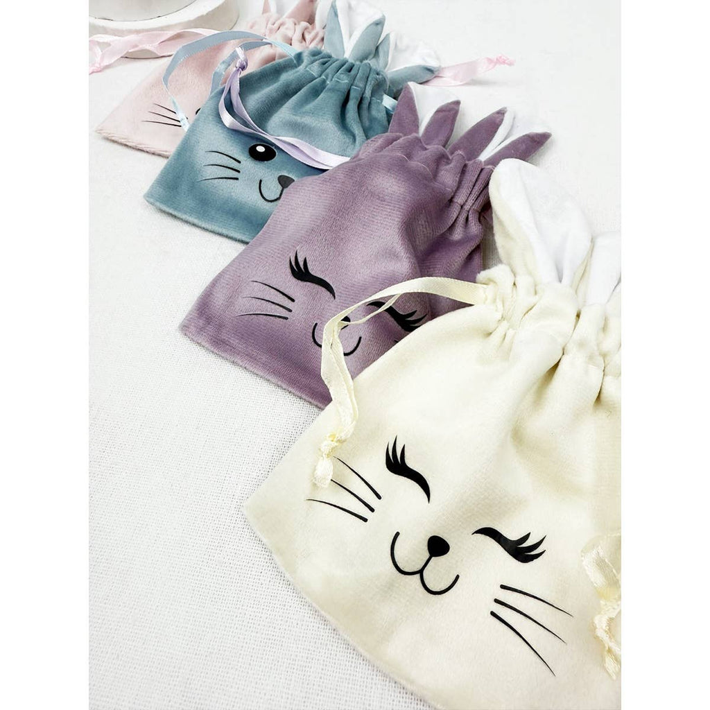 Bunny Ear Velvet Drawstring Gift Bags