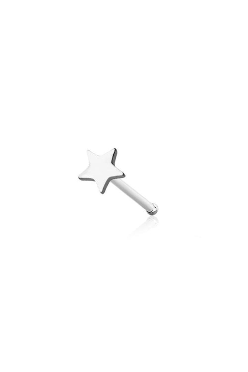 Star Flat Head Nose Bone