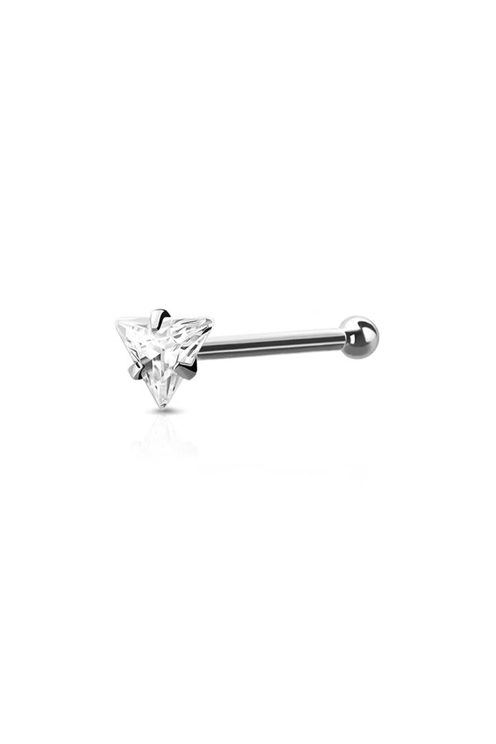 Triangle Nose Bone Stud Surgical Steel