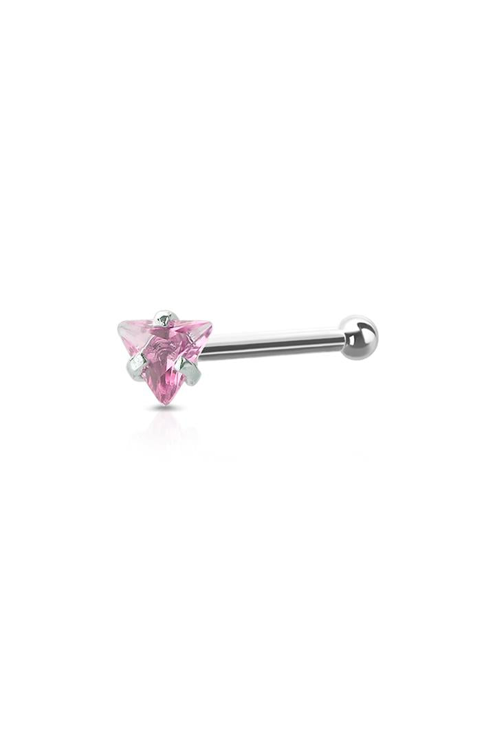 Triangle Nose Bone Stud Surgical Steel