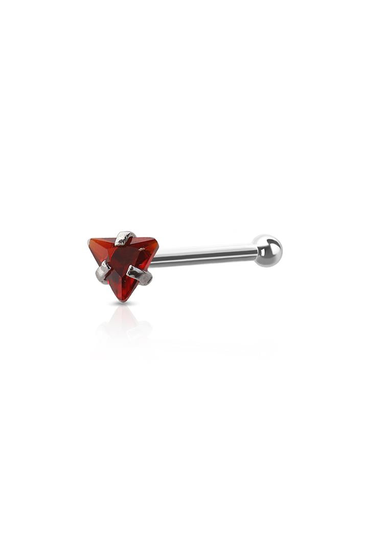 Triangle Nose Bone Stud Surgical Steel