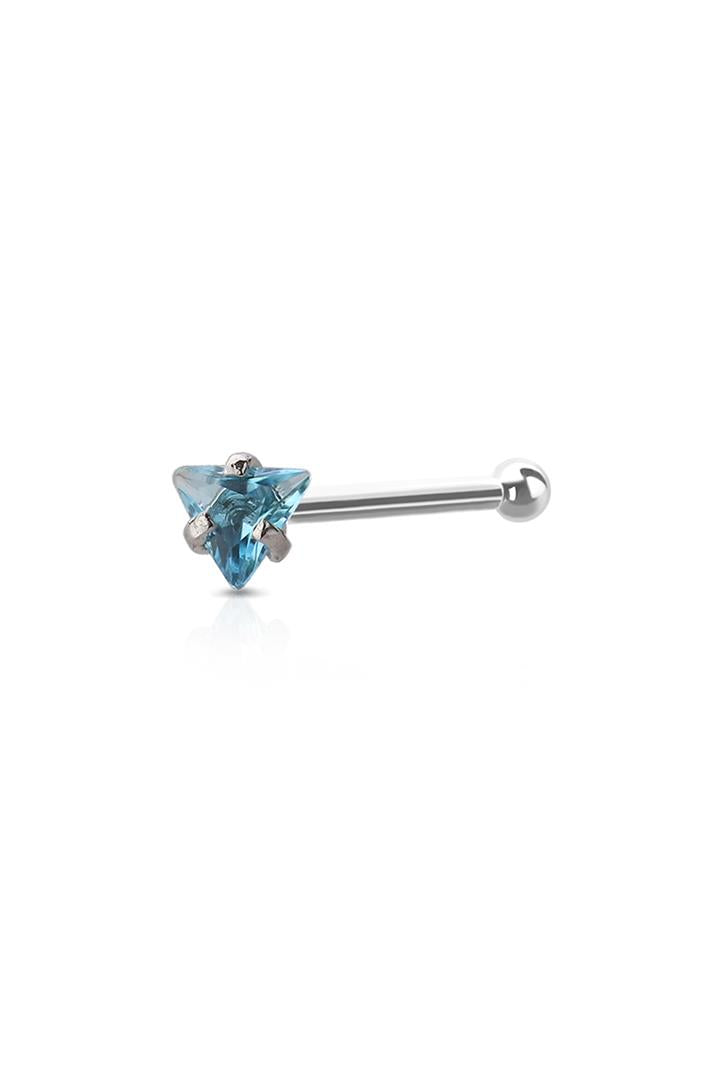 Triangle Nose Bone Stud Surgical Steel