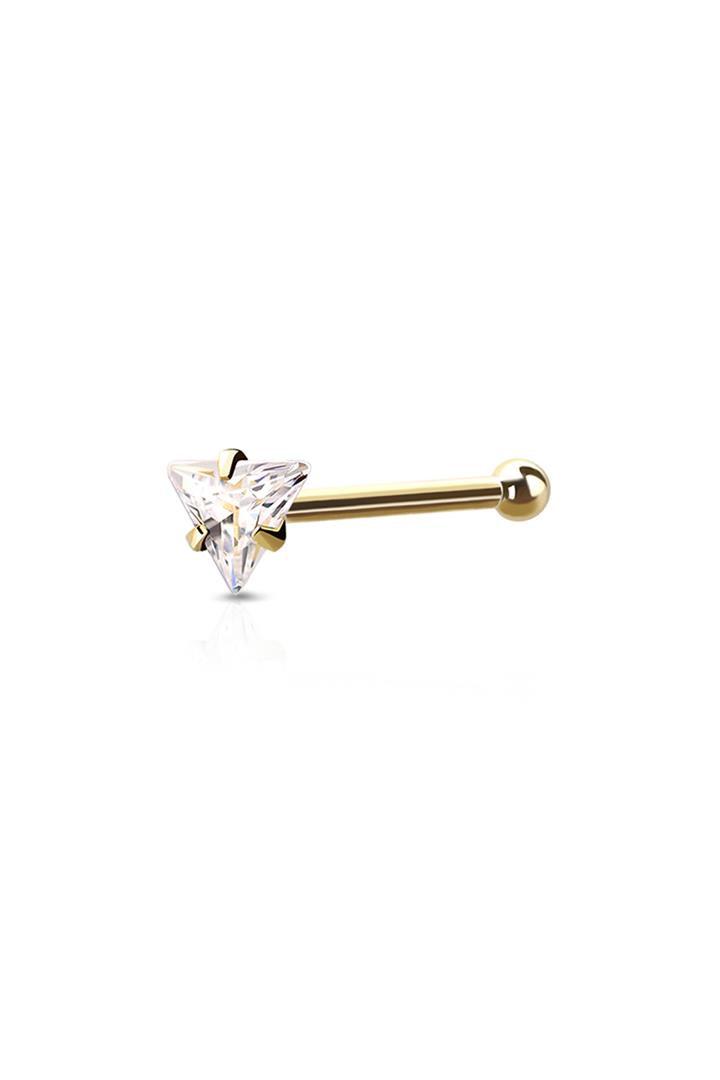 Triangle Nose Bone Stud Surgical Steel