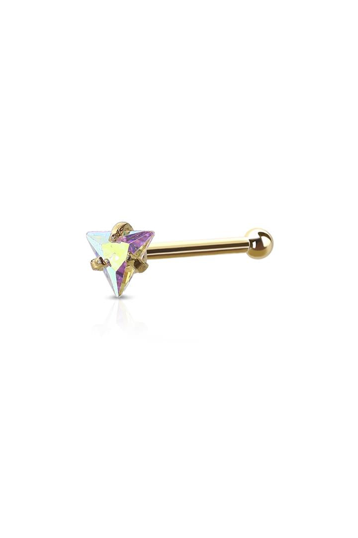 Triangle Nose Bone Stud Surgical Steel