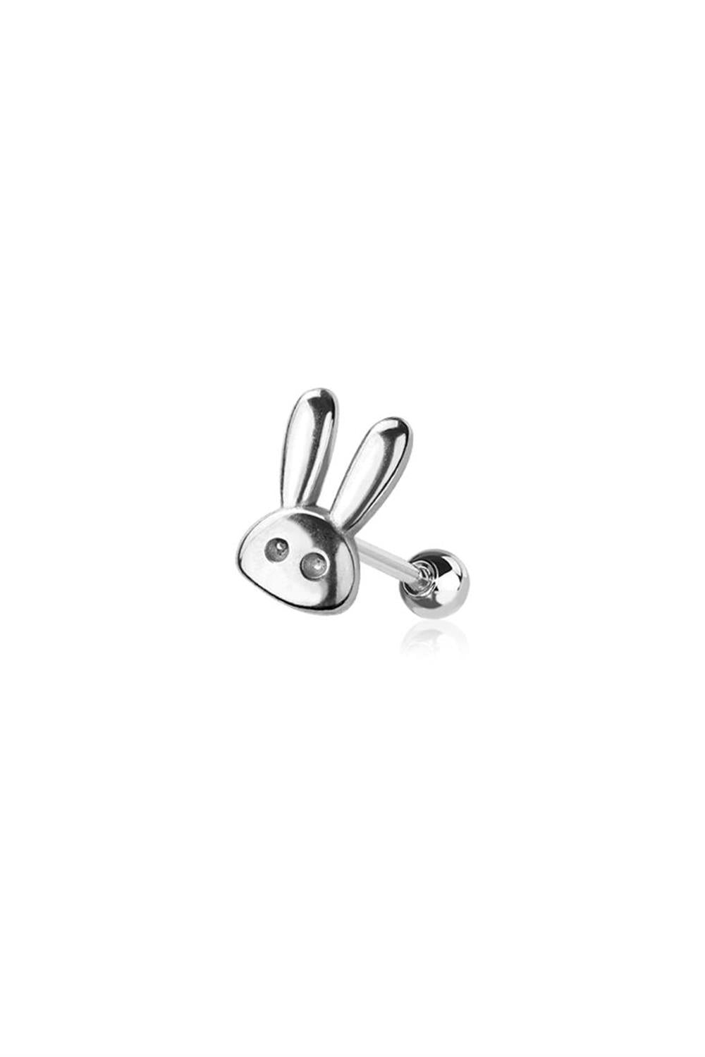 Tiny Rabbit Surgical Steel Cartilage Earring
