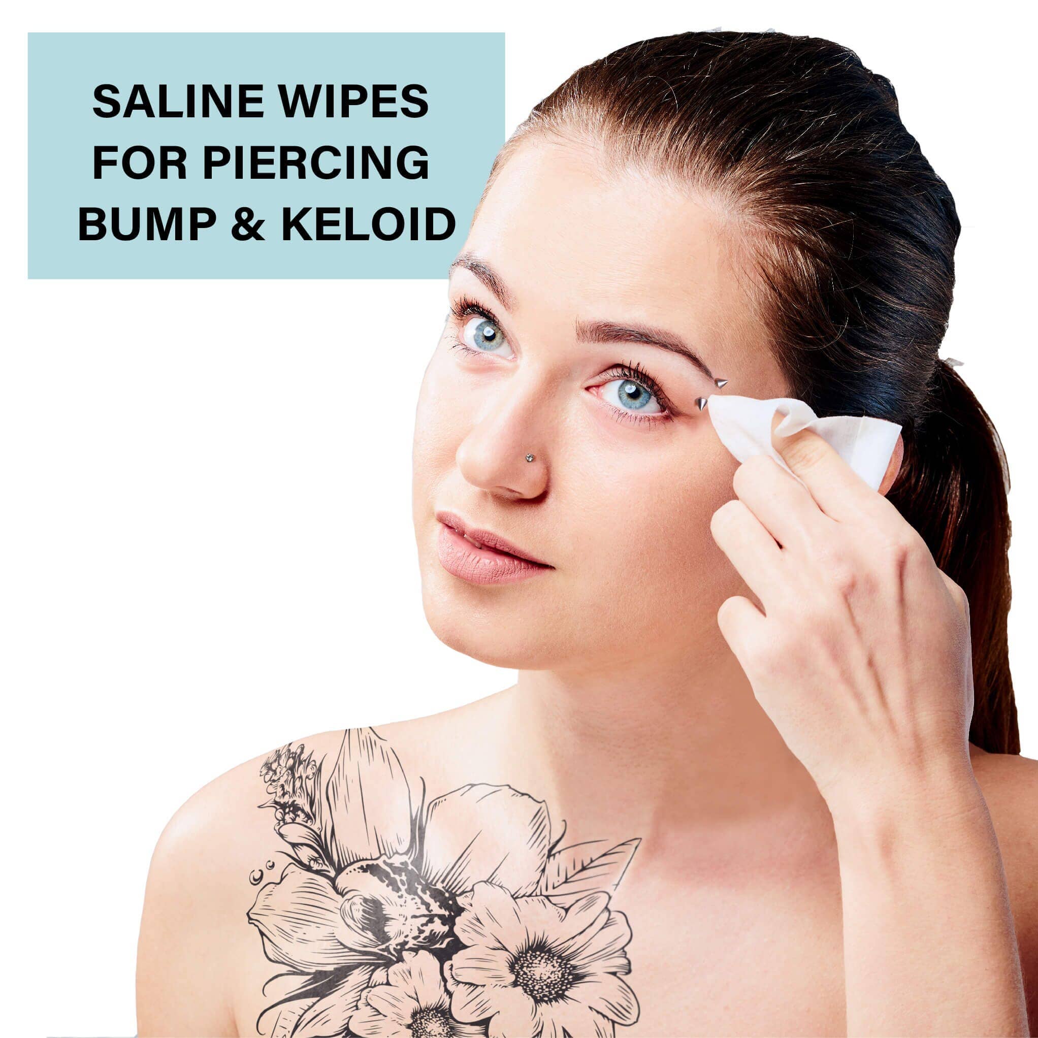 Piercing Aftercare Saline Wipes - For All Piercings