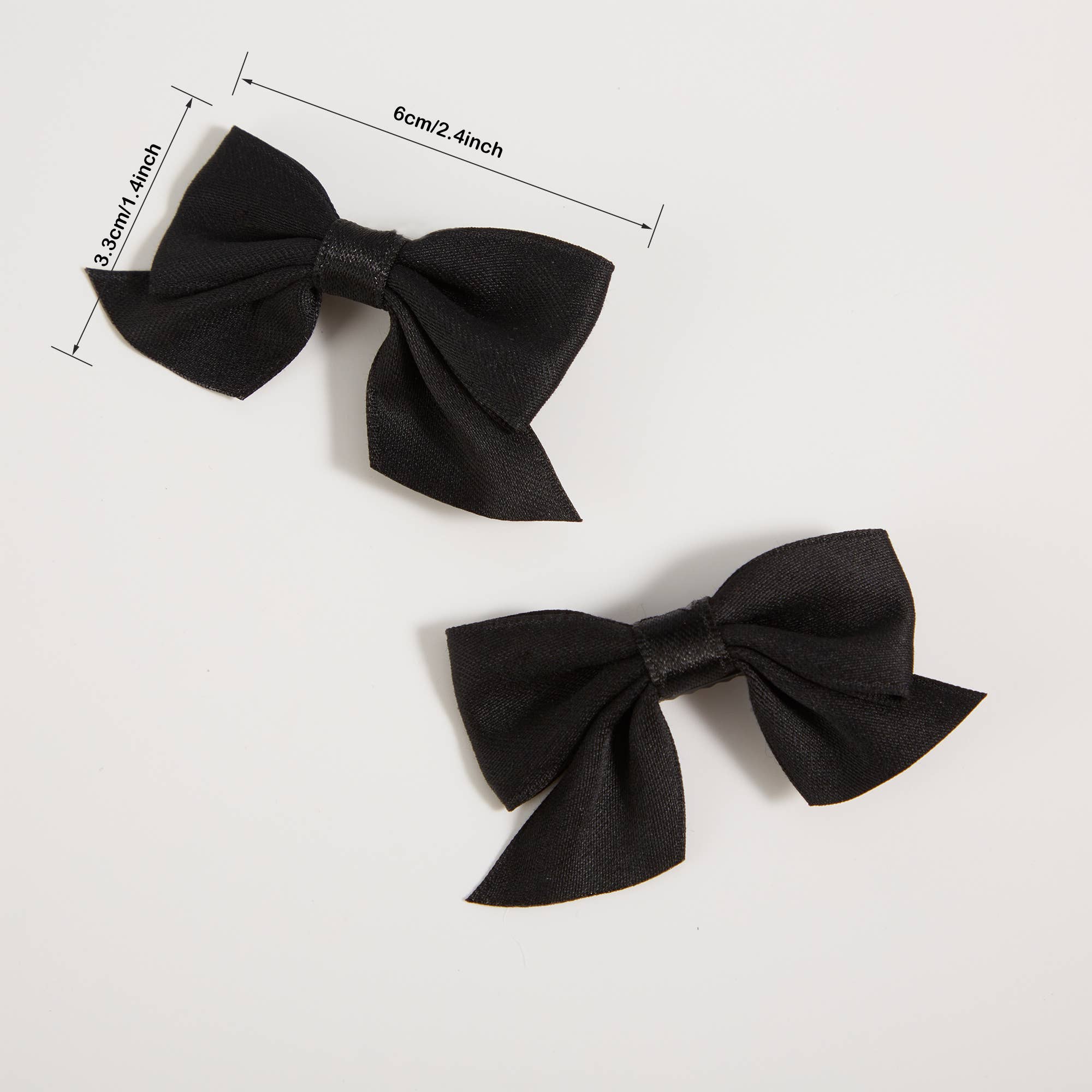 Girls 2-piece Solid Bowknot Hairclips