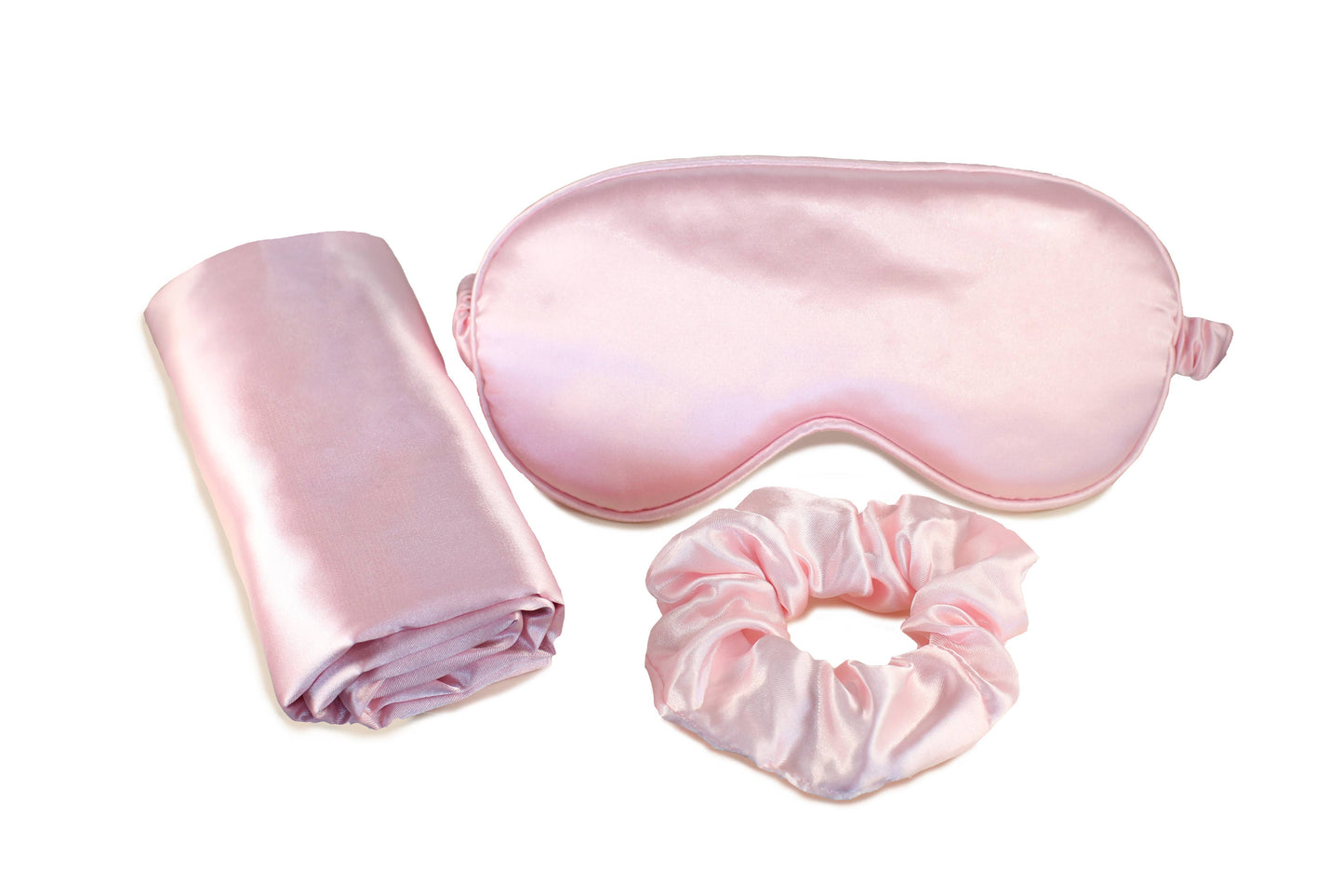 Ultimate Sleep Set Satin Pillowcase, Eye mask and Scrunchie