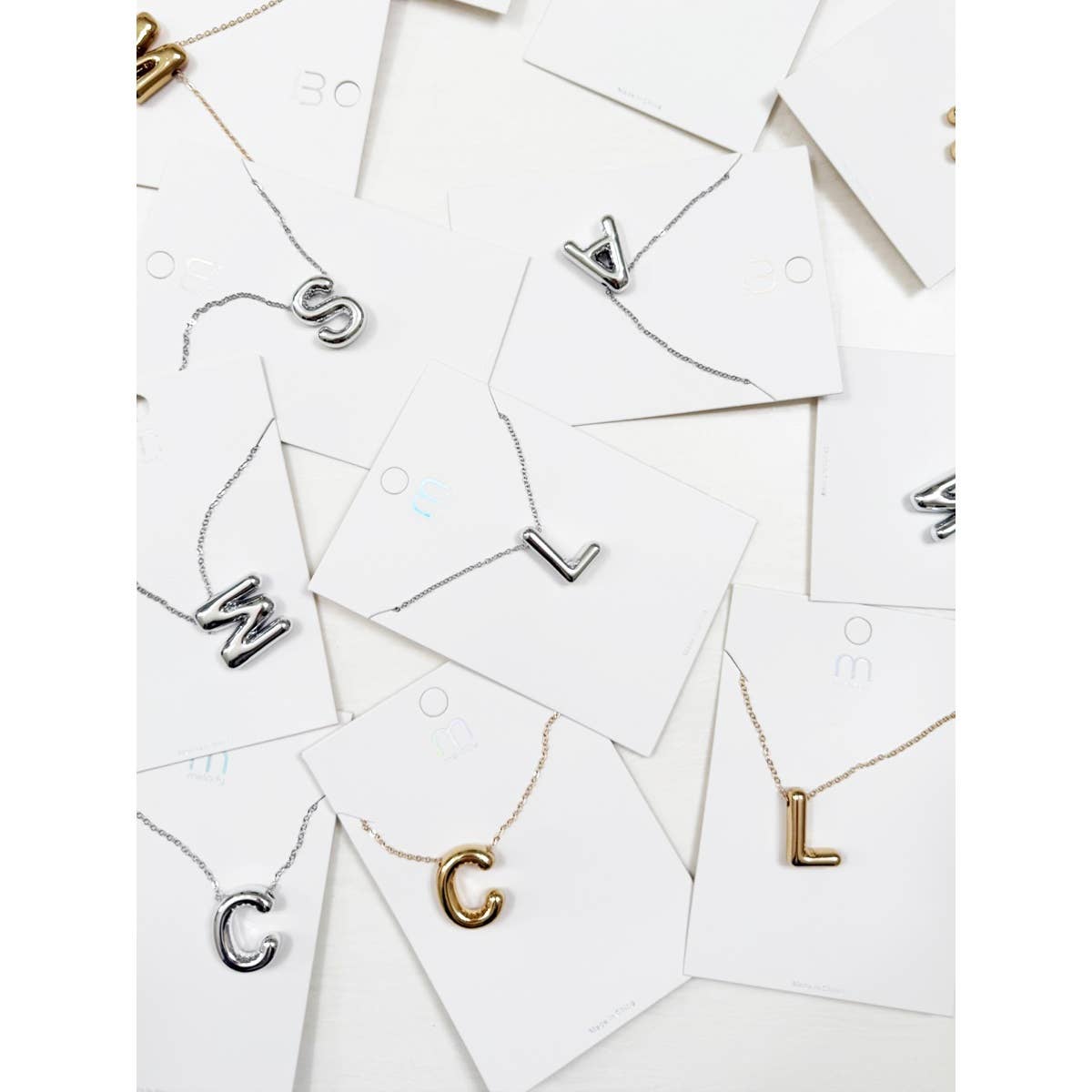 Balloon Dainty Alphabet Pendant Necklace